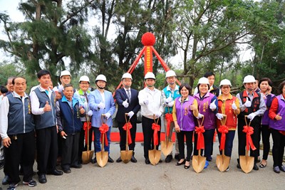 高美濕地遊客服務中心南側公園停車場8月完工 林市長：打通海線雙星任督二脈