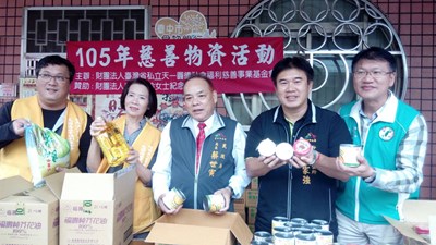 民政局長響應物資發放活動 邀社會大眾共同關懷弱勢