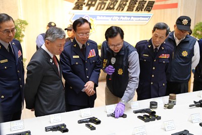中市警局聯合查緝偵辦大批槍毒案 張副市長感謝：阻敵於境外