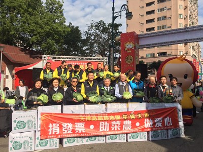捐發票換高麗菜 中市府邀民眾力挺菜農