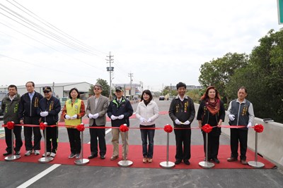 烏日區學田二號橋通車 改善易淹水問題