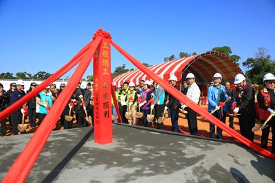 消防局清泉分隊新建廳舍動土 中科、機場安全防護為首要任務
