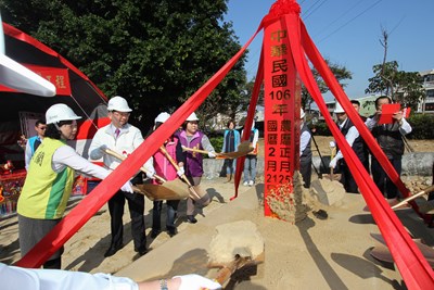 中市龍井區兒65-2公園動土 今年8月完工