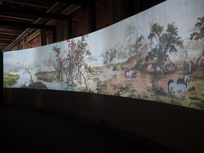 清代郎世寧《百駿圖》 長卷動畫