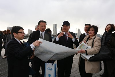 林市長訪橫濱港大棧橋碼頭 提「台中港2.0」計畫 結合