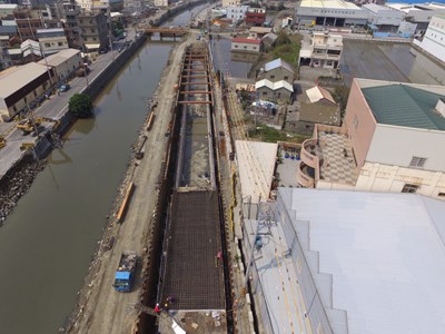 南山截水溝山腳排水橋樑地質軟弱 水利局新工法改建強化