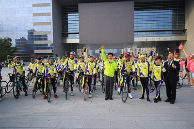 獅子會工商鐵騎送暖環台行台中啟程 林市長讚活動健康、環保、公益