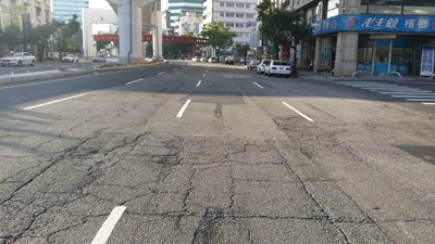 文心路機慢車道改善工程 3月底將完成