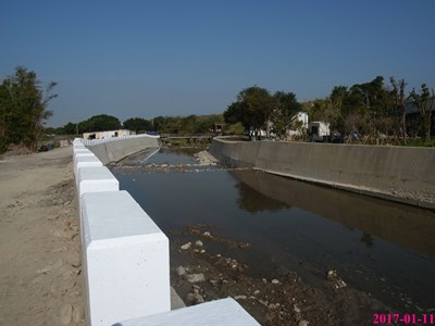 大甲區后里排水護岸改建工程完工   降低淹水風險
