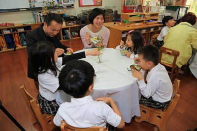 林副市長與車籠埔國小幼兒歡度兒童節 盼推廣自然教學