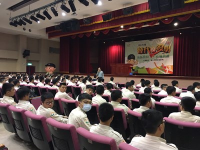 中市替代役男法紀教育訓練 役男挽袖捐熱血