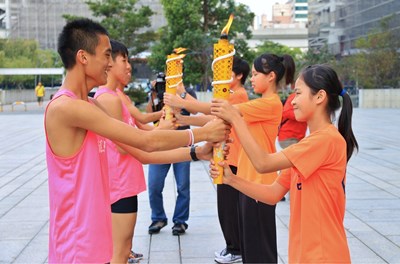 全中運聖火傳遞今抵台中 中市府迎接
