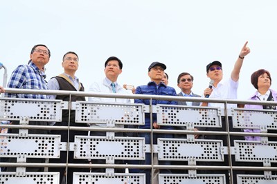 行政院長視察大安大甲溪水源聯合運用工程 增供大台中每日25萬噸水量