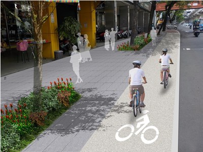 人行道拓寬＋自行車道 捷運綠線文心路將現新風貌