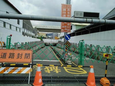 潭子區民生街地下道封閉施工 交通局籲請用路人注意改道