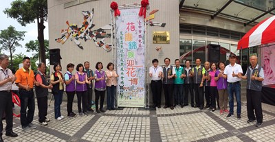 為2018花博暖身  西屯公所花藝造景即日起展出