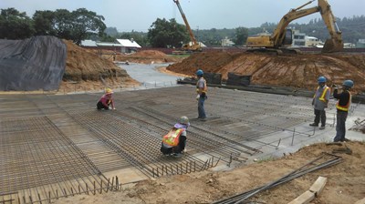 2018花博在台中 后里園區花艷館工程穩定進行中
