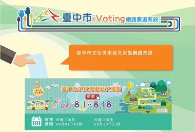 中市文化專車景點i-Voting 8/1開放投票