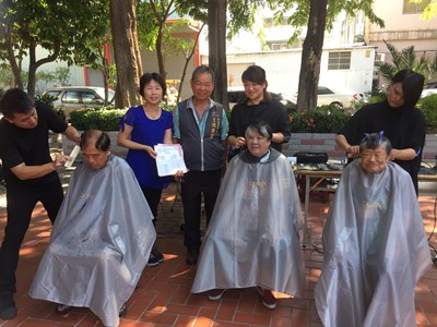 中秋長青義剪 美髮師熱情響應