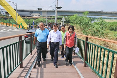 乾溪二期自行車道視察 林市長：四面向打造台中自行車城市