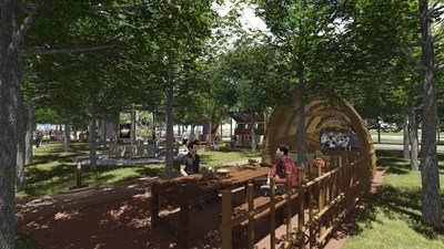 部落漫遊區模擬圖