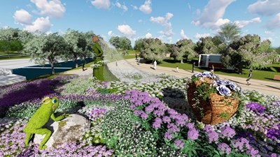 國際花藝大師郭智鎧打造愛戀童話專區