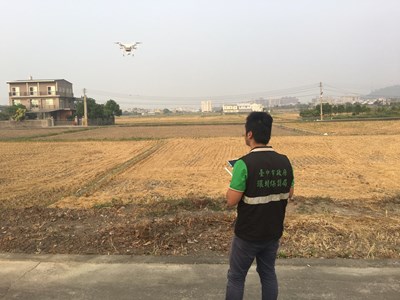 空拍機空中巡邏