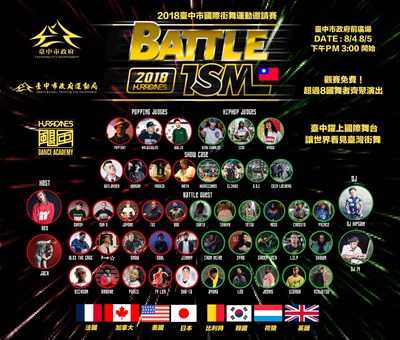 台中市國際街舞運動邀請賽海報