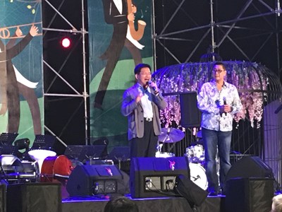 市長林佳龍也在文化局長王志誠陪同下參與音樂饗宴。