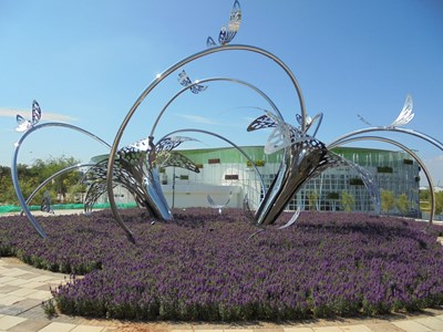 外埔園區公共藝術-花漾舞春風•蝶影躍森悠