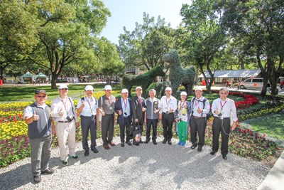 中彰投苗大學校長看花博 肯定花博與環境共存共榮精神