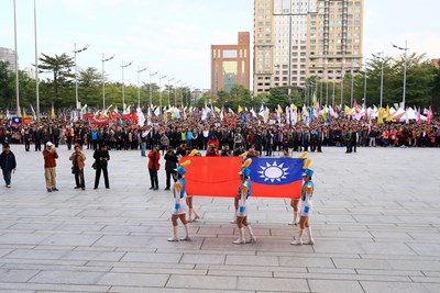 中市府元旦升旗典禮 盧市長與市民喜迎2019（台中市政府資料照片）