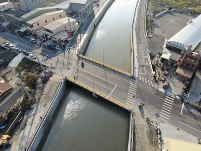 三德橋完工通車空拍圖