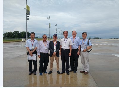 日前都發局長黃文彬至台中航空站勘查並拜會航空站主任張瑞澍