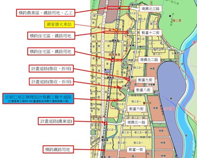 建設北屯雙鐵聯外路網 中市府延伸北捷區段徵收範圍東西向道路