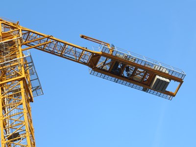 塔吊安裝拆除爬升按標準作業程序之現場照片