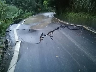 豐原、新社區東陽路因大雨中斷  請改道通行