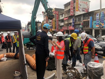 市府緊盯進度 自來水公司日夜趕工 大台中提前15小時復水