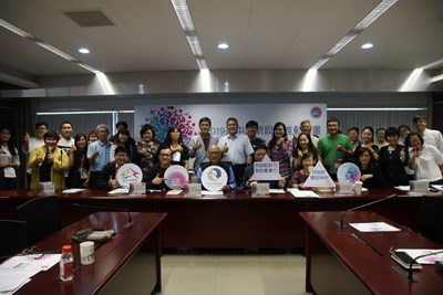 台中市政府重視產業創新能量，推動「台中創新設計推動計畫」，圖為計畫說明會合影。