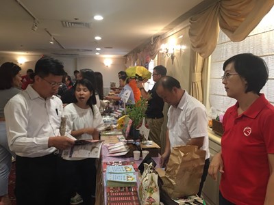觀旅局帶領台中的觀光產業者於台北市馥敦飯店舉辦台北場推介會。