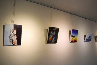 「嶺東科大視傳系黃詩雯師生油畫素描展」