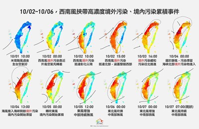 中市府圖解PM2.5濃度變化並繪製風場風向