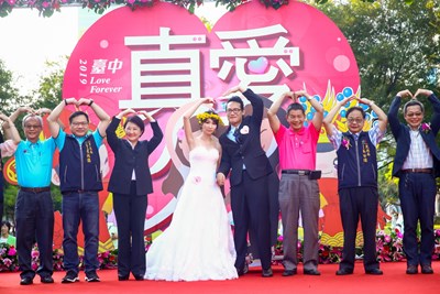 盧市長任聯合婚禮幸福大使 見證祝福88對新人真愛久久