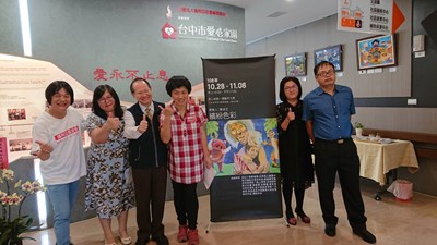 展繽紛繪自信　中市心智障礙畫家開畫展