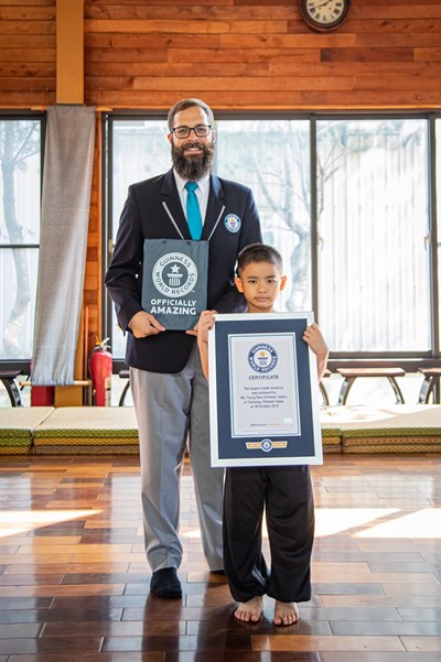 中市吳宗修獲158面金牌破金氏紀錄