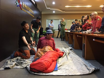 台中市政府消防局主動邀請米亞桑戶外國際有限公司講師授課