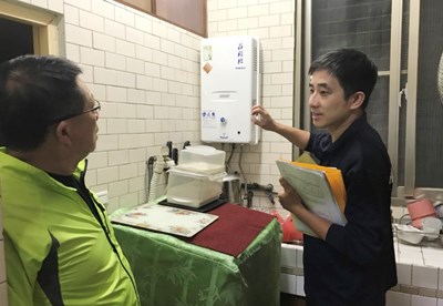 入冬首波冷氣團報到，消防局提醒使用熱水器保持通風。