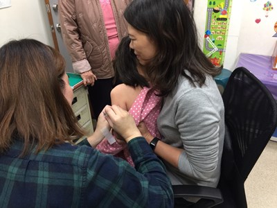 民眾施打流感疫苗