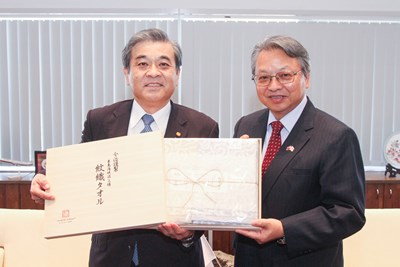 日本愛媛縣副知事拜會 令狐副市長邀訪2020台灣燈會在台中