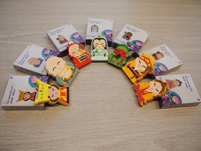 媽祖、彌勒佛、月老等7款不同造型「Q版神尊公仔隨身碟」